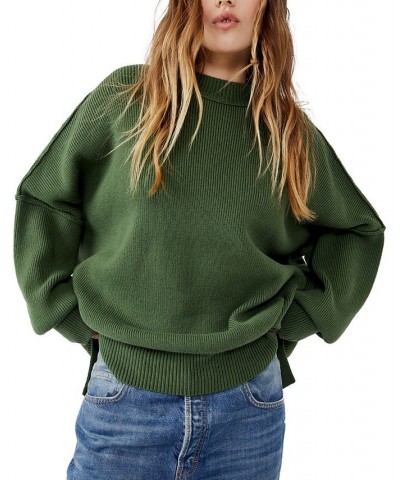 Easy Street Tunic Sweater Green $41.40 Sweaters