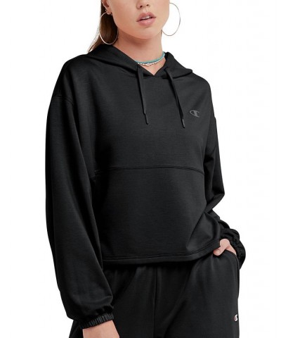 Women's Soft Touch Sweats Hooded Sweatshirt Black $30.80 Tops