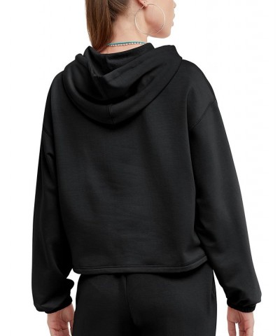 Women's Soft Touch Sweats Hooded Sweatshirt Black $30.80 Tops