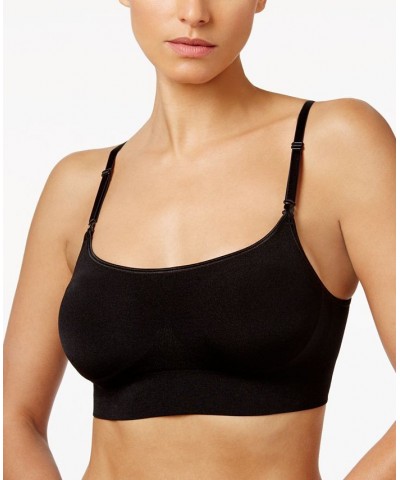 Easy Does It Dig-Free Comfort Band with Seamless Stretch Wireless Lightly Lined Convertible Comfort Bra RM0911A Black $13.99 ...