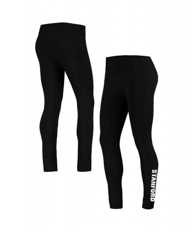 Women's Black Stanford Cardinal Fleece Lined 2.0 Leggings Black $19.75 Pants