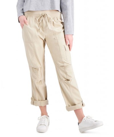 Women's Alton Cuffed Straight-Leg Pants Tan/Beige $27.86 Pants