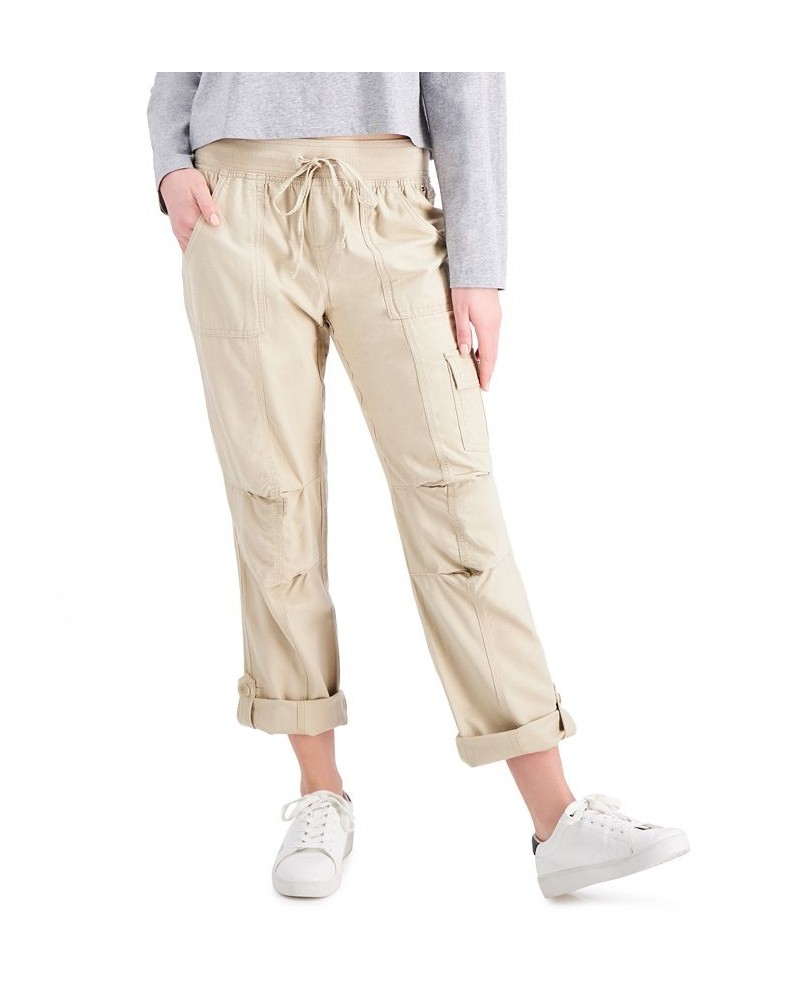 Women's Alton Cuffed Straight-Leg Pants Tan/Beige $27.86 Pants