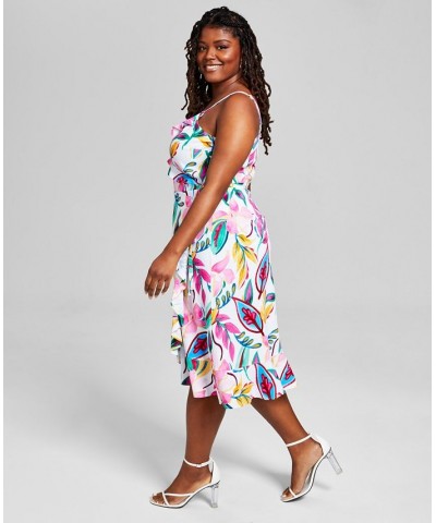 Plus Size Sleeveless Wrap Midi Dress Barbados Orchid $18.29 Dresses