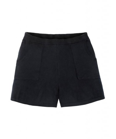 Womens' Sweater Short Black $19.58 Shorts