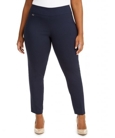 Plus & Petite Plus Size Tummy-Control Pull-On Skinny Pants Modern Navy $24.93 Pants