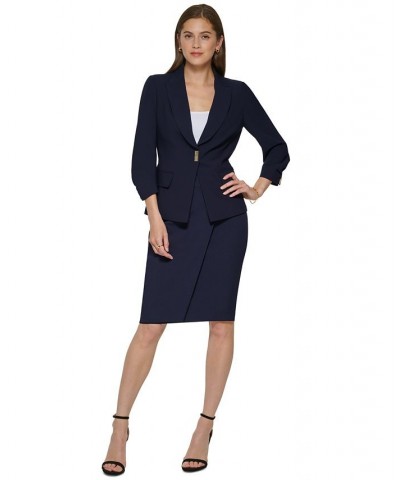 Women's Logo Bar Pencil Skirt Classic Navy $47.52 Skirts