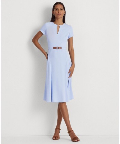 Belted Georgette Dress Pebble Blue $77.00 Dresses