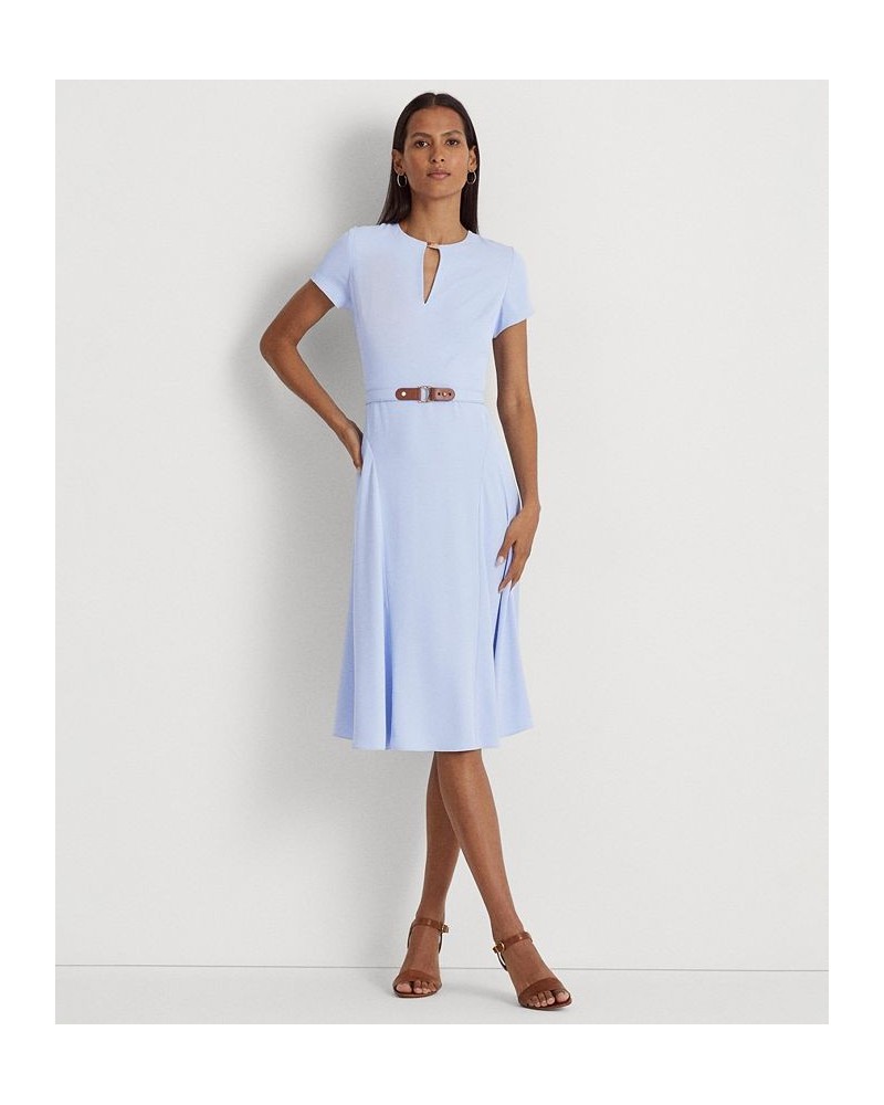 Belted Georgette Dress Pebble Blue $77.00 Dresses