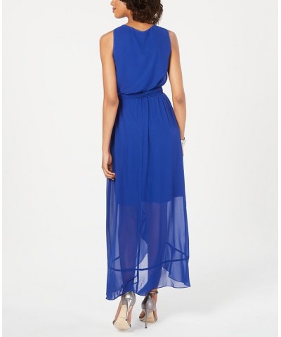 Surplice High-Low Maxi Dress Pink $34.88 Dresses