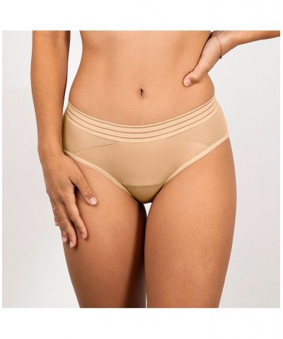 Leak proof Mesh Hipster - Heavy Absorbency Tan/Beige $26.68 Panty