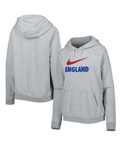 Women's Heather Gray England National Team Lockup Varsity Fleece Raglan Pullover Hoodie Heather Gray $34.40 Sweatshirts