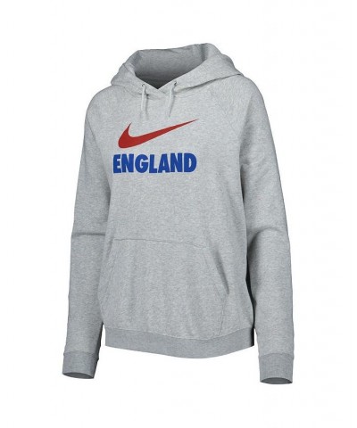 Women's Heather Gray England National Team Lockup Varsity Fleece Raglan Pullover Hoodie Heather Gray $34.40 Sweatshirts