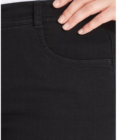 Petite Plus Size High-Rise Slim-Leg Jeans Noir $18.23 Jeans