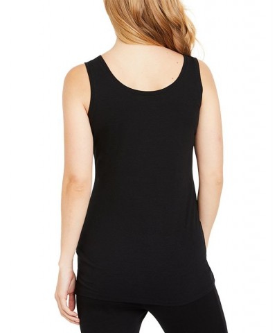 BumpStart Maternity Tank Top Two-Pack Black And Grey $16.00 Tops