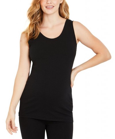 BumpStart Maternity Tank Top Two-Pack Black And Grey $16.00 Tops