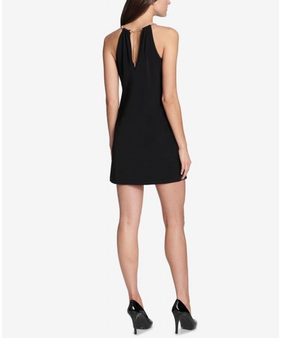 Draped Snake-Chain Halter Dress Black $41.04 Dresses