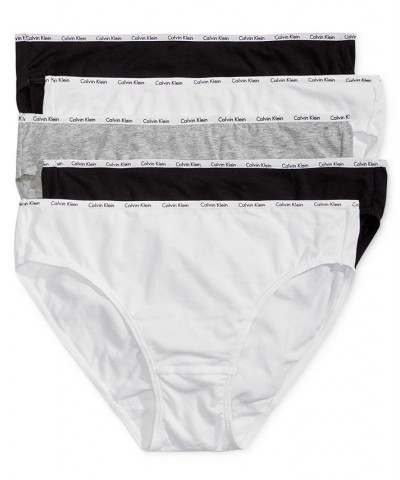 5-Pk. Cotton-Blend Bikini Underwear QP1094M Gray $18.40 Panty