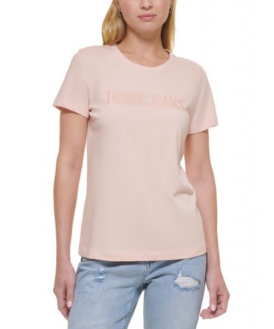 Women's Short-Sleeve Logo T-Shirt Honey Pink $29.50 Tops