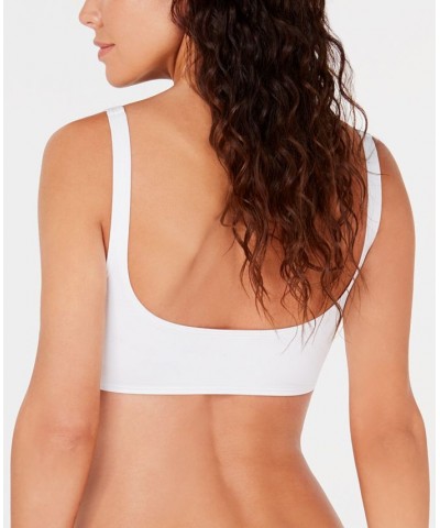 Lace-Up Bikini Top White $37.80 Swimsuits