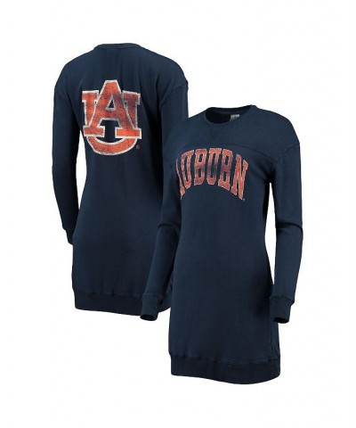 Women's Navy Auburn Tigers 2-Hit Sweatshirt Dress Blue $31.20 Dresses