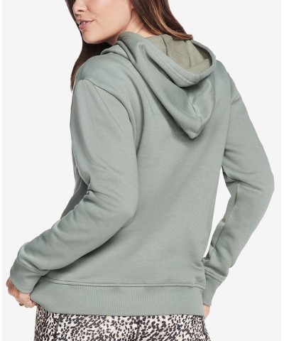 Women's Diamond Wild One Hooded Sweatshirt White $21.67 Sweatshirts