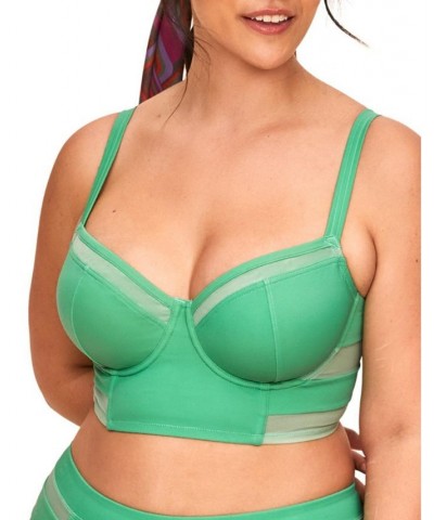 Daeny Womens Plus-Size Swimwear Contour Balconette Bikini Swimwear Top & High-Waist Bikini Swimwear Bottom Medium green $26.9...