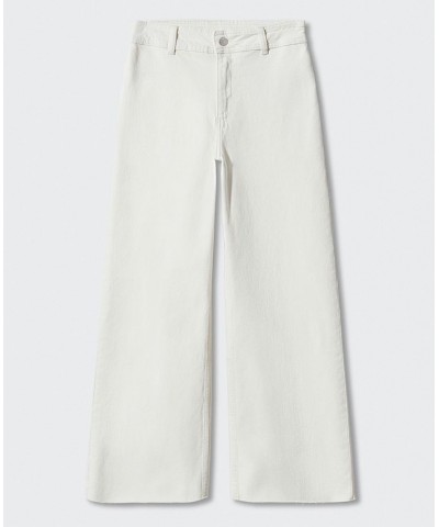 Women's High Waist Culottes Jeans Off White $29.40 Jeans