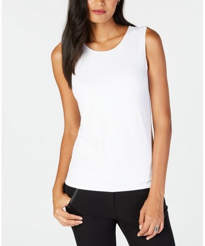 Women's Sleeveless Layering Tank Top White $12.74 Tops