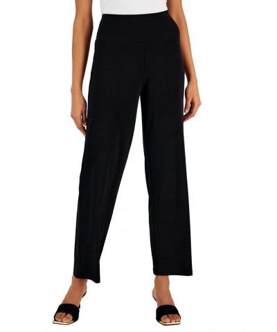 Women's Tummy-Control Pull-On Pants Deep Black $16.70 Pants