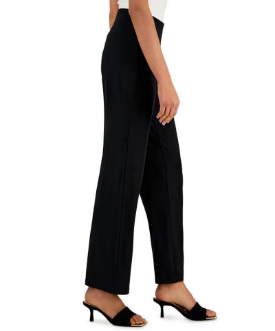 Women's Tummy-Control Pull-On Pants Deep Black $16.70 Pants