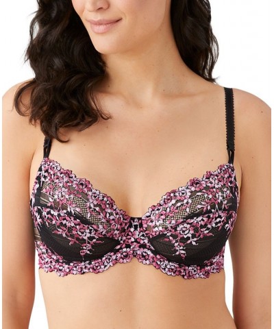 Embrace Lace Underwire Bra 65191 Up To DDD Cup Black/berry Multi $36.40 Bras