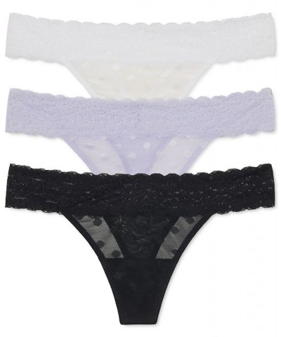 Women's 3-Pack. Dare Mesh Thong Underwear White $34.80 Panty