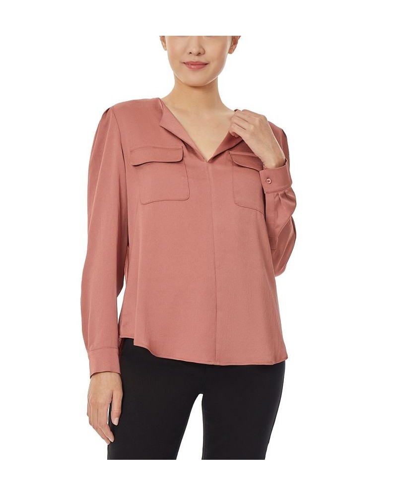 Women's Simplified Utility Blouse Fawn $20.59 Tops