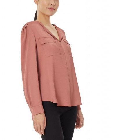 Women's Simplified Utility Blouse Fawn $20.59 Tops