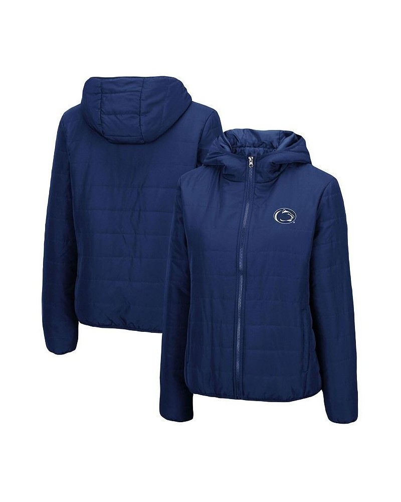 Women's Navy Penn State Nittany Lions Arianna Full-Zip Puffer Jacket Navy $41.59 Jackets