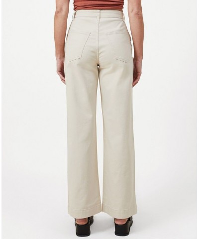 Women's Carter Wide Leg Pants Tan/Beige $37.09 Pants