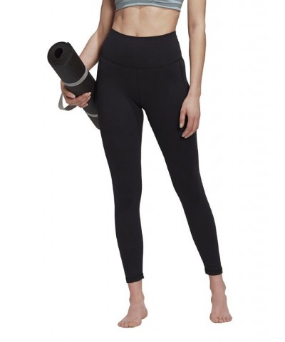 Women's Yoga Studio High Rise 7/8 Leggings Black $35.70 Pants