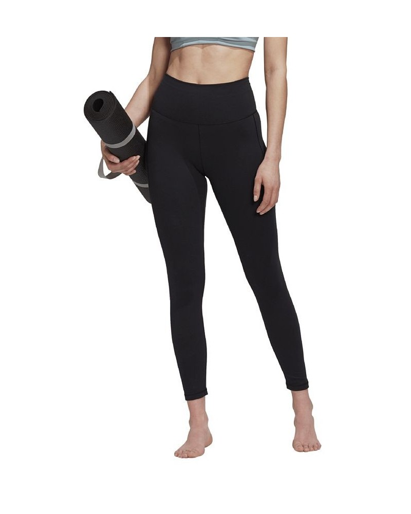 Women's Yoga Studio High Rise 7/8 Leggings Black $35.70 Pants