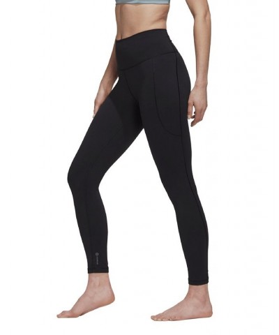 Women's Yoga Studio High Rise 7/8 Leggings Black $35.70 Pants