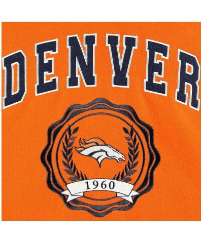 Women's Orange Denver Broncos Becca Drop Shoulder Pullover Hoodie Orange $47.00 Sweatshirts