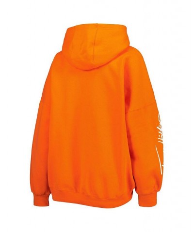 Women's Orange Denver Broncos Becca Drop Shoulder Pullover Hoodie Orange $47.00 Sweatshirts