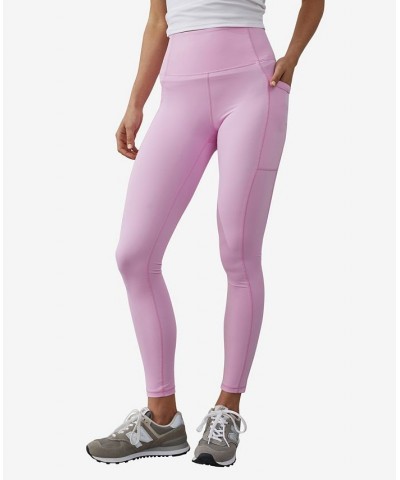 Women's Ultimate Booty Pocket Full Length Tight Pants Digital Orchid $31.50 Pants