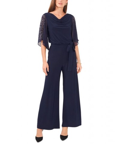 Petite Cowlneck Jumpsuit Jbs Navy $39.99 Pants