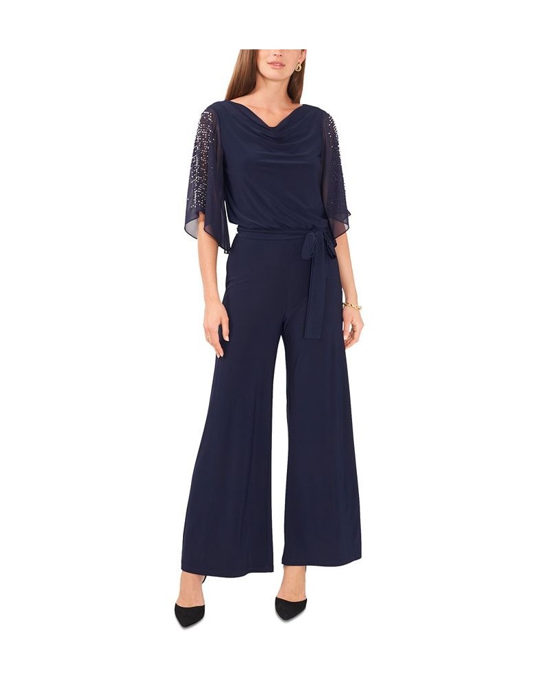 Petite Cowlneck Jumpsuit Jbs Navy $39.99 Pants