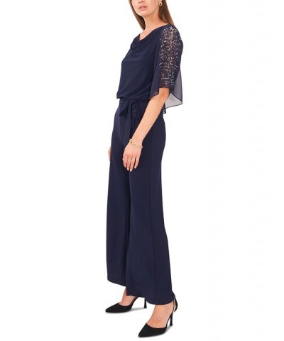 Petite Cowlneck Jumpsuit Jbs Navy $39.99 Pants