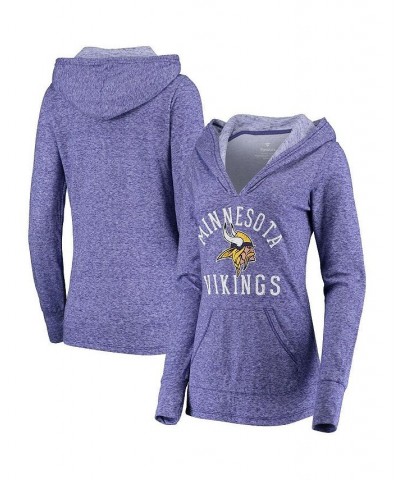 Women's Branded Purple Minnesota Vikings Doubleface Slub Pullover Hoodie Purple $37.40 Sweatshirts