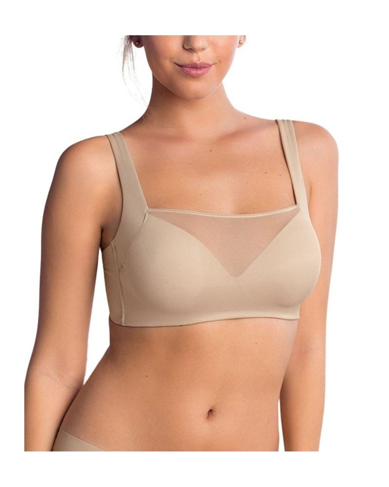 Mesh Front Contouring Bra Tan/Beige $27.30 Bras