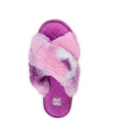 Women's Perley Criss Cross Slipper Purple $23.94 Shoes