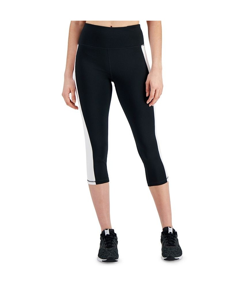 Active Petite Colorblocked Cropped Leggings Noir White $11.48 Pants